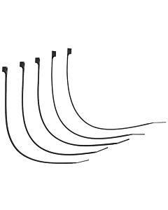 Five Black Nylon Cable Ties