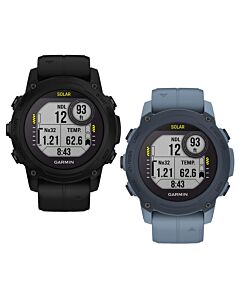 Garmin Descent G1 Solar in Black and Hurricane Blue