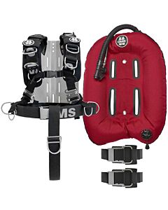 Comfort Harness III w/ SS Hardware and Backplate and Red Mono 32 lb Wing