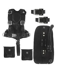 Package Includes Harness (Large Shown), Wing, Tank Straps and Weight Pockets (12 Pounds Shown)