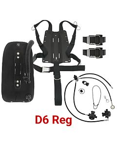 DGX Gears Singles Harness, Wing, and D6 Reg Package with AL Backplate