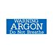 ARGON Do Not Breathe Decal