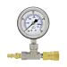 Supply Pressure Gauge with Quick-Disconnect Tee