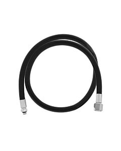 Black Regulator Double Braided Flex Hose { 29 in | 74 cm }