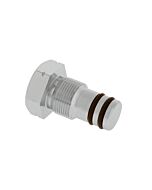 DGX Modular Valve Plug, Notched (Reverse Threads)