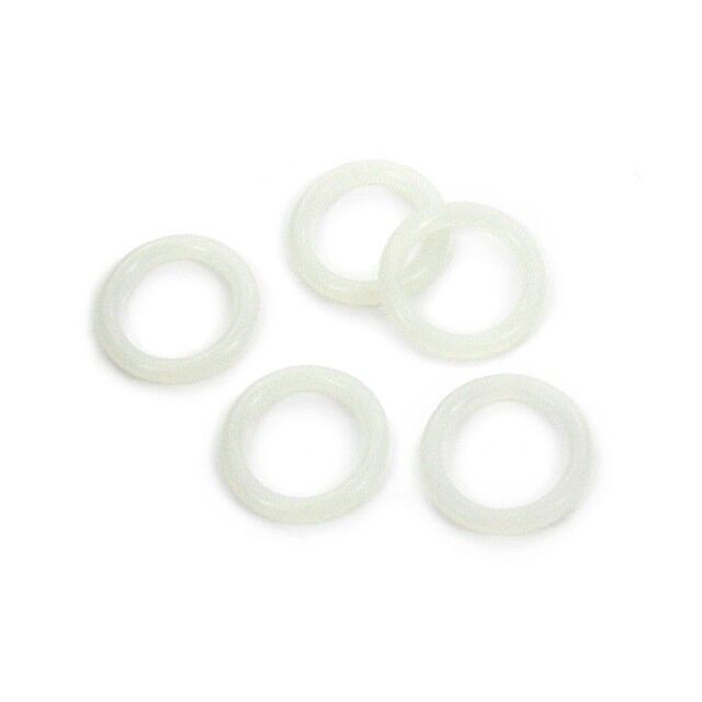 Polyurethane O-Ring, White, Qty of Five