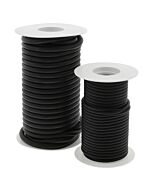 Large and Small Black Surgical Tubing Rolls