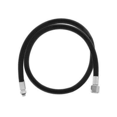 Black Regulator Double Braided Flex Hose { 29 in | 74 cm }