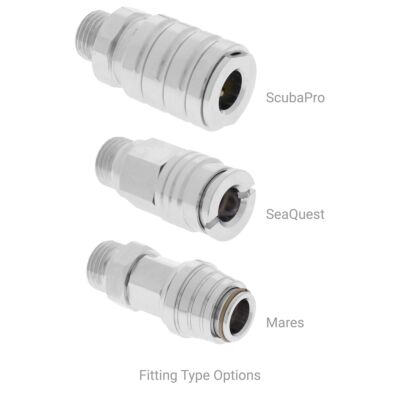 DGX Adapter: LP Reg Hose = BC Integrated 2nd Stage