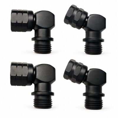 Four Poseidon black angle adapter choices - sold individually