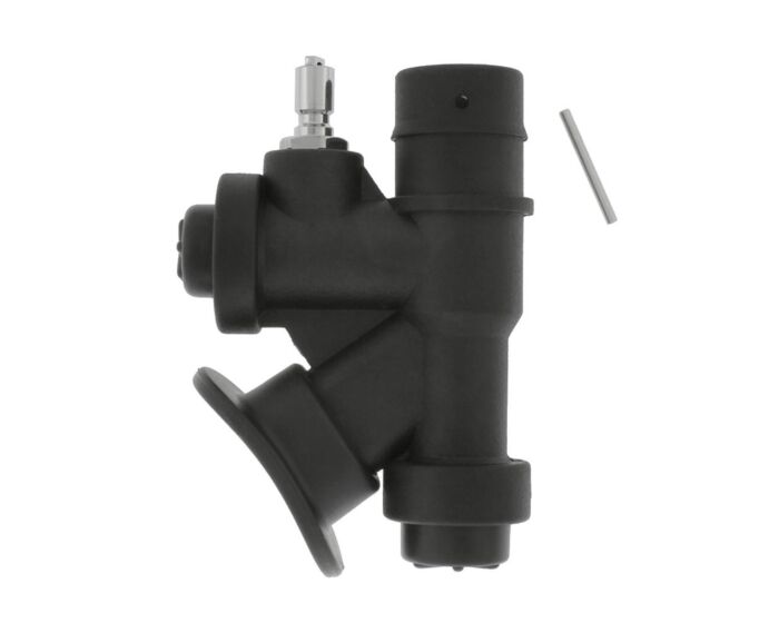 K-Style 45-Degree Oral and Power Inflator Incorporating the Common Shrader Valve BC Quick Disconnect Post
