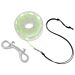 Includes a Double-Eye Bolt Snap, Line Swivel and Leader Loop of Black Line