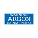 ARGON Do Not Breathe Decal