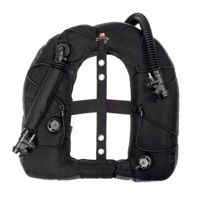 Dive Rite DUAL Rec XT Armored Wing ({45 lb | 20.4 kg} Lift) w/Plain Elbow, 16-in Hose