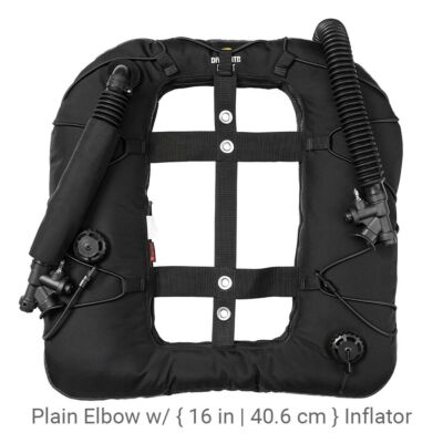 Plain Elbow w/ { 16 in | 40.6 } cm Inflator
