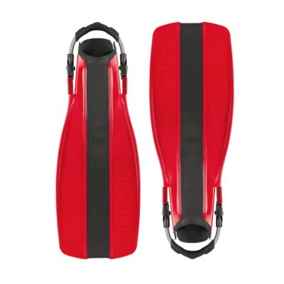 Dive Rite XT Fins w/ Adjustable Spring Heels, Small - Red