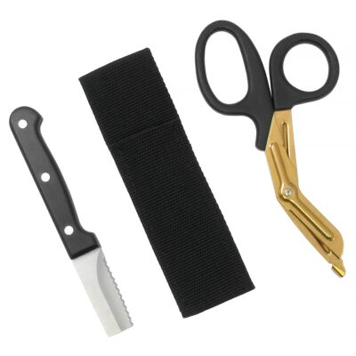 DGX DIR Knife and Titanium Shears w/ Waistbelt Sheath