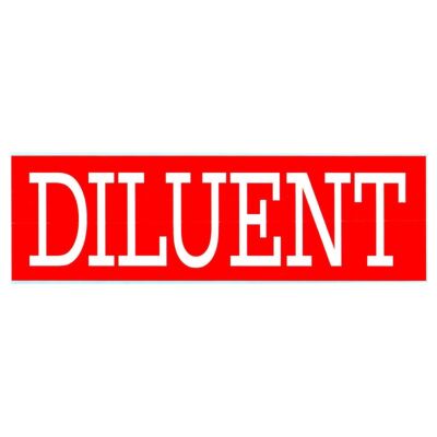 Diluent Decal
