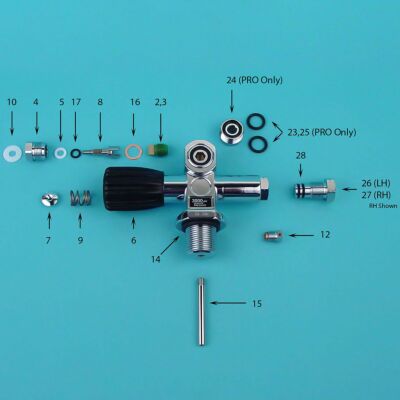 Thermo Valve Individual Parts Diagram