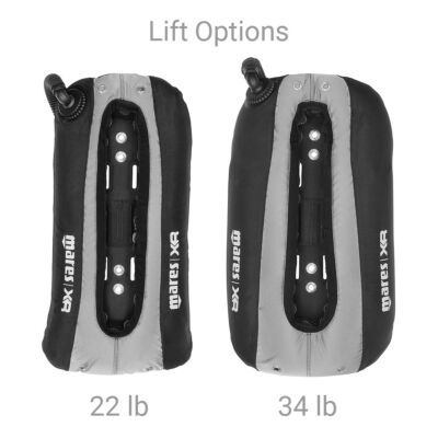Choose 22 or 34 lb Lift