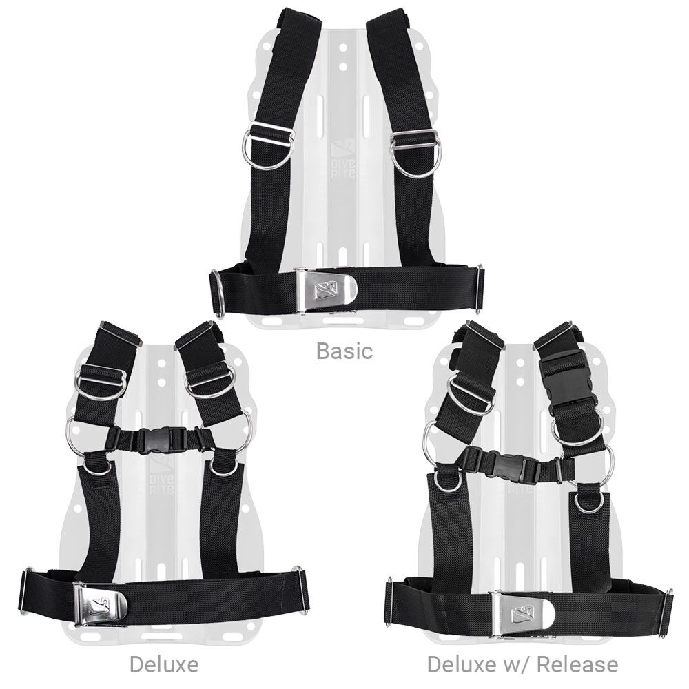 Dive Rite Harnesses for Backplates