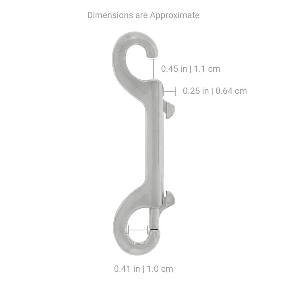 DGX S/S Double-Eye {4.5 in  11.4 cm} Large Sliding Bolt Snap