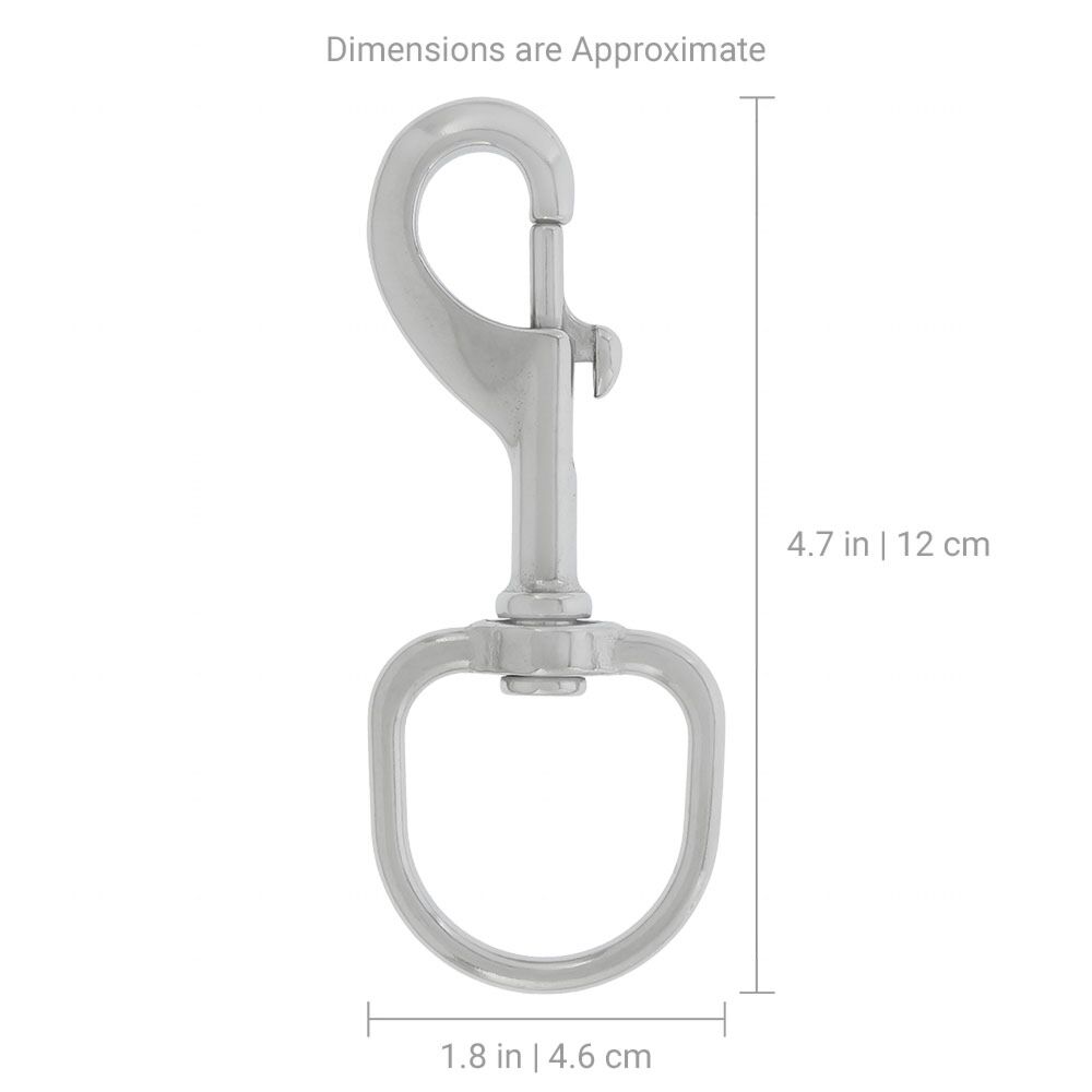 3/8 Swivel Eye Bolt Snap Stainless Steel - Skydog Rigging