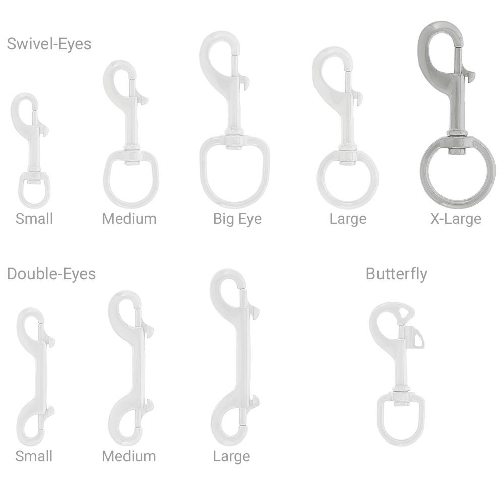 DGX S/S Swivel-Eye {4.9 in, 13 cm} Extra-Large Sliding Bolt Snap