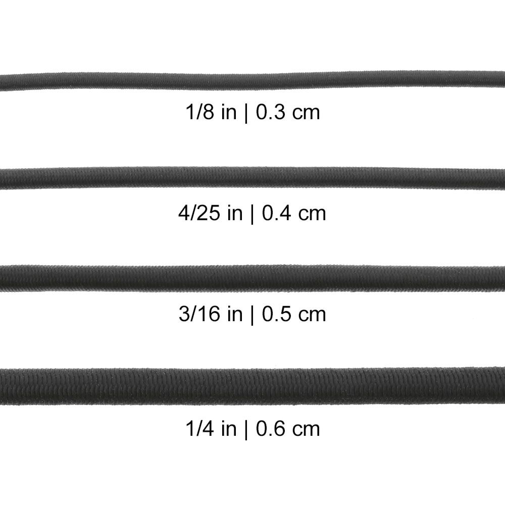 Shock Cord - Thick {3/16 in, 0.5 cm} per {1 ft, 30.5 cm}