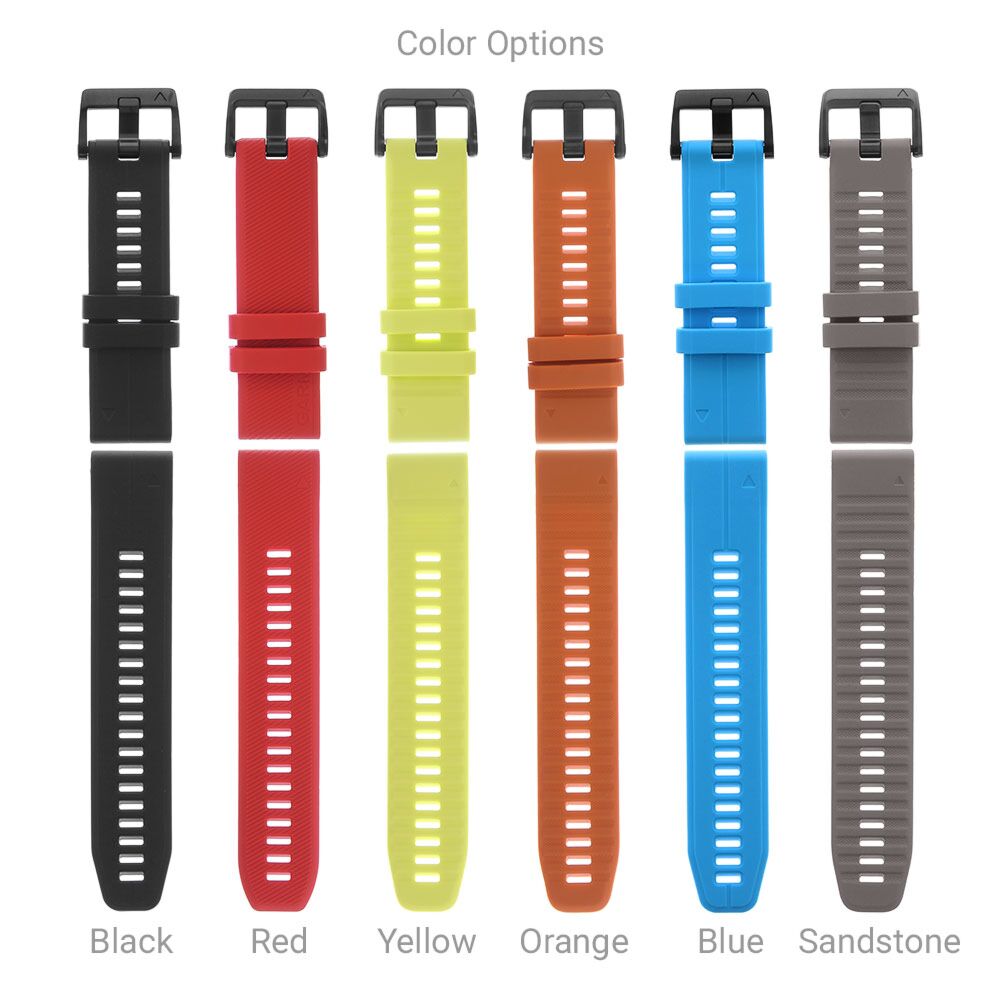 Temmelig galdeblæren barbering Garmin QuickFit 22 Watch Bands - Silicone | Dive Gear Express®