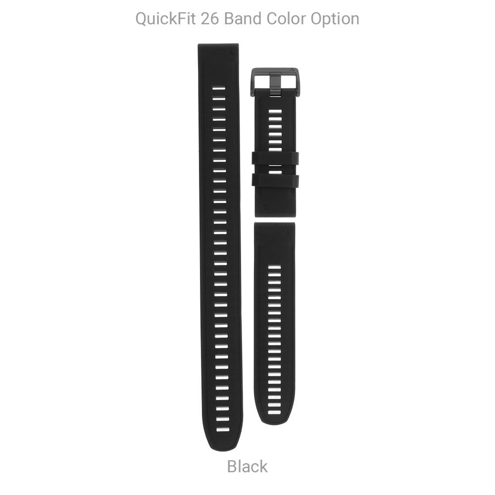 Bracelet en silicone Garmin QuickFit Fenix 5X Plus 26 mm