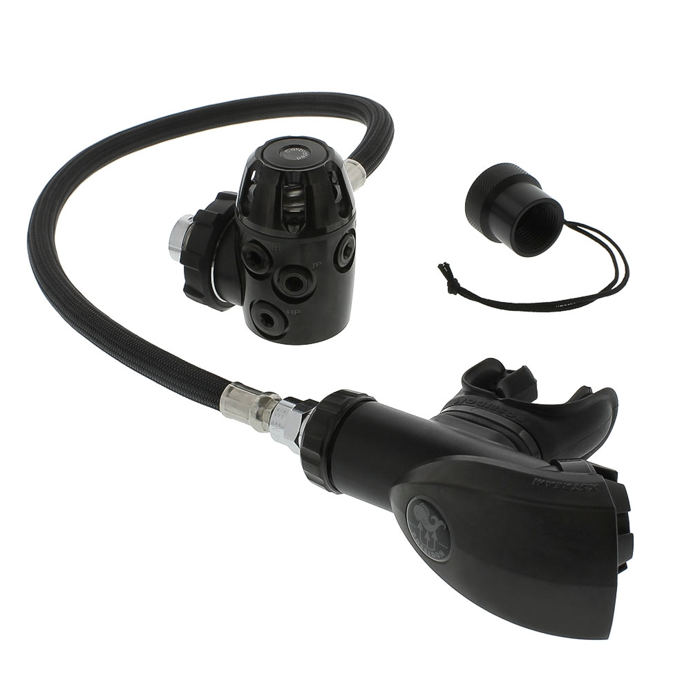 DGX Custom Poseidon Xstream Black Regulator Dive Gear Express®