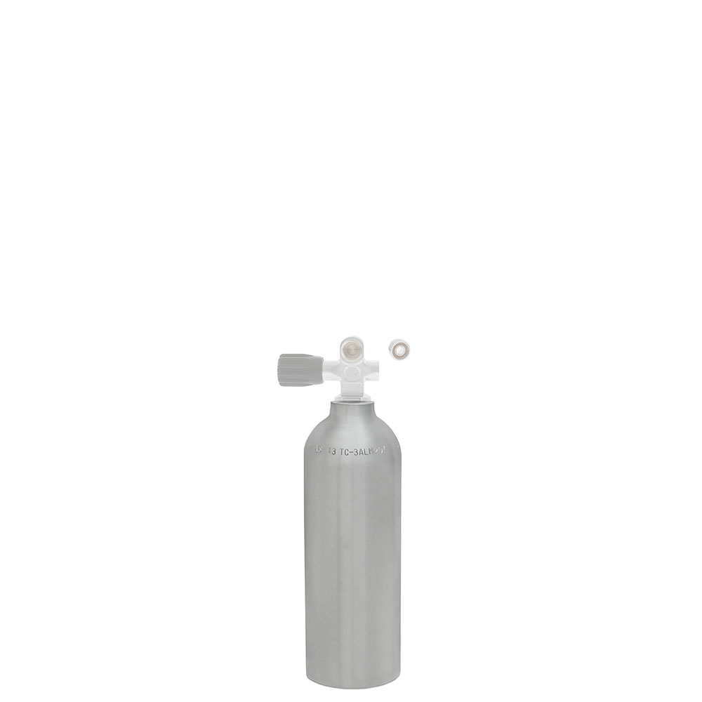 Aluminum 13 Cylinder, Brushed No-Coat | Dive Gear Express®