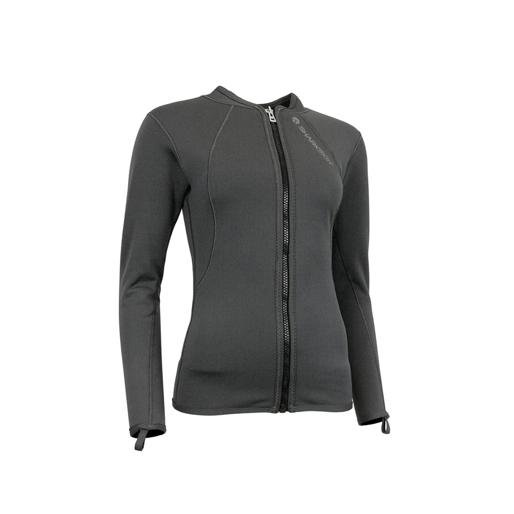 Sharkskin Titanium 2 Chillproof Long Sleeve Full Zip (Female) | Dive ...