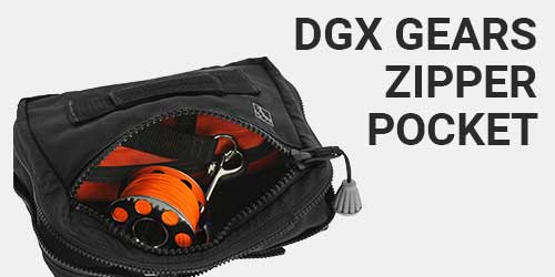 DGX Gears Horizontal Expandable Zipper Pocket